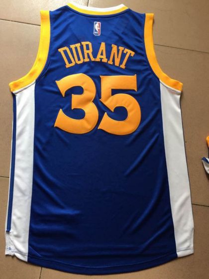 Men Golden State Warriors #35 Durant Blue Champions NBA Jerseys